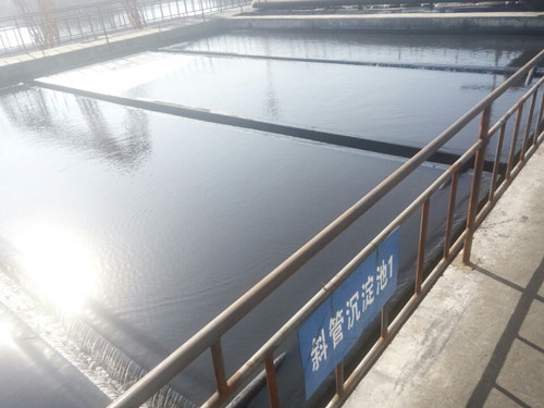 斜管安裝完畢投入使用效果